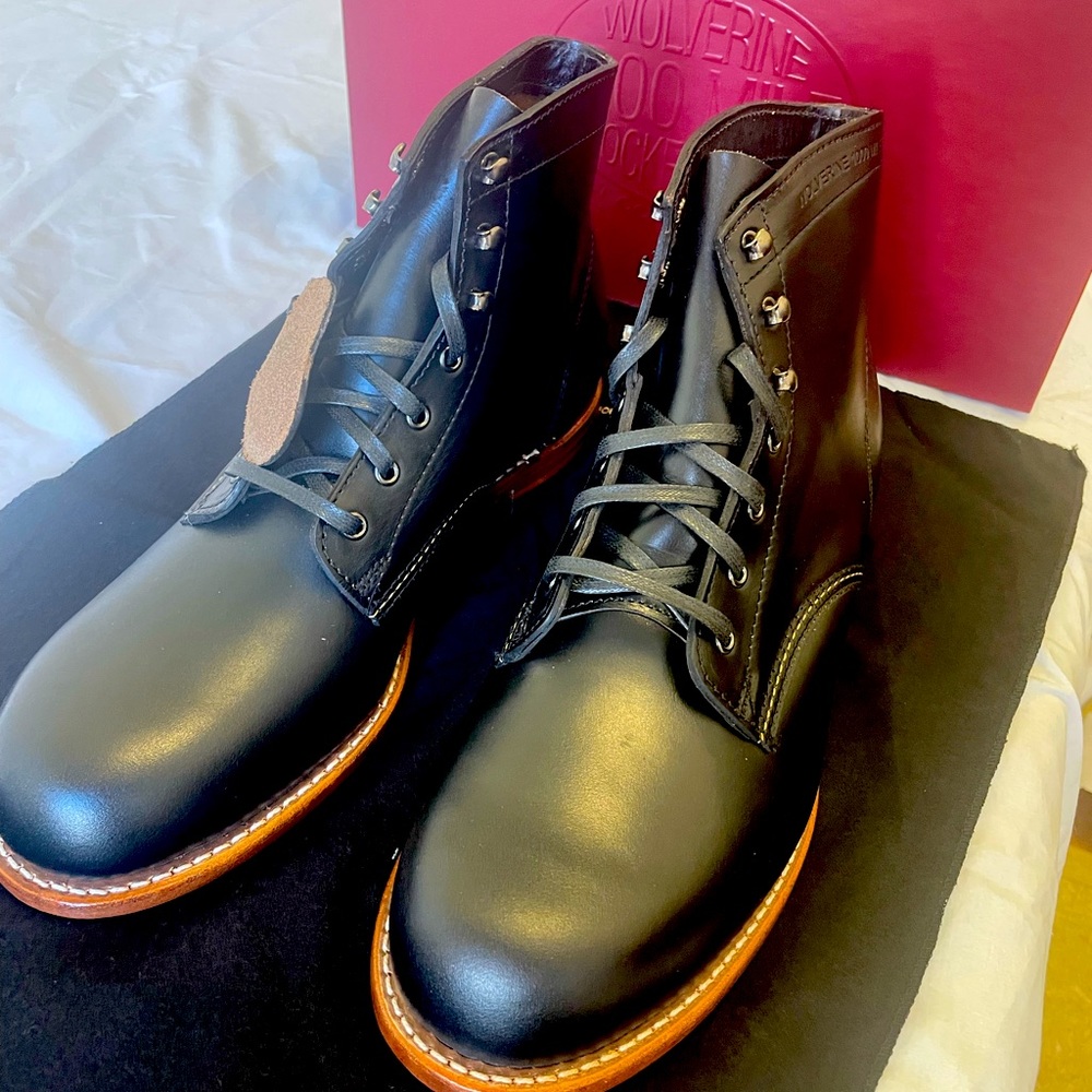 Wolverine 1000 Miles Boots (11.5 men) - Black / Goodyear Welt